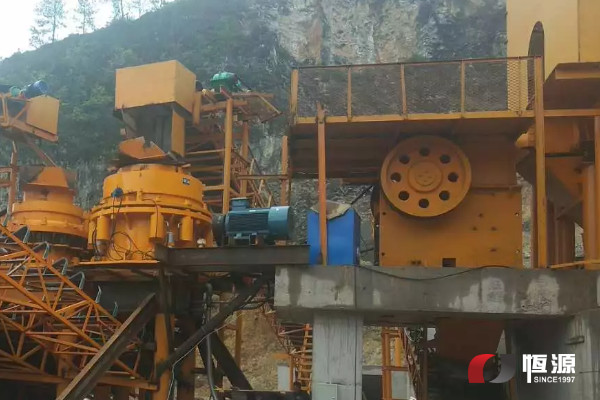 上海恒源礦山破碎篩分設備、制砂機發貨實況